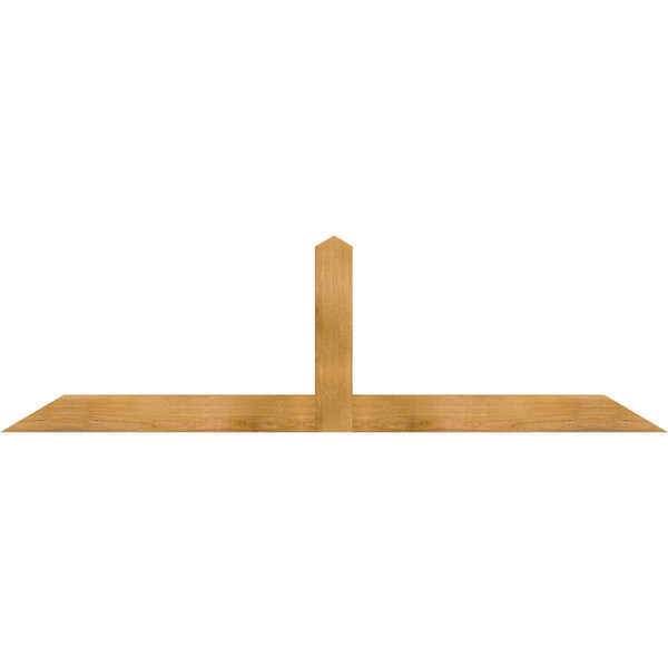 Ekena Millwork Portland Rough Sawn Timber Gable Bracket, Western Red Cedar, 72"W x 21"H x 2"D x 4"F, 7/12 Pitch GBW072X21X0204POR00RWR - main